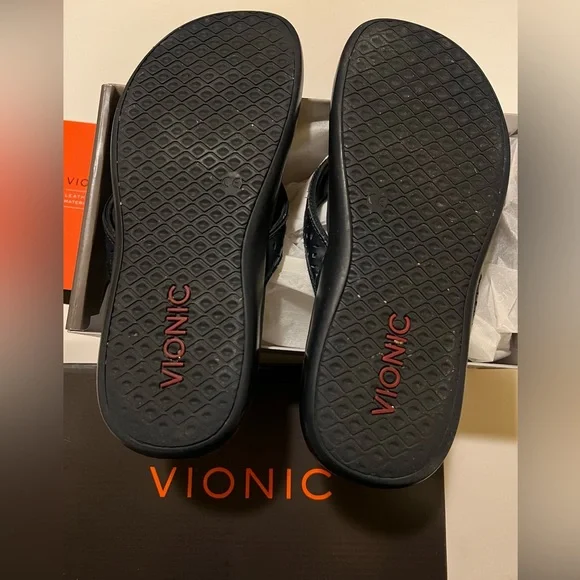 WOMEN’S NAVY VIONIC TIDEPERF SANDALS. - Picture 6 of 9